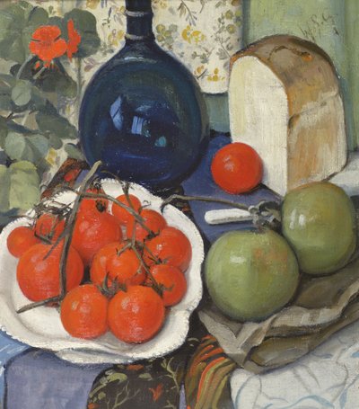 Still Life with Tomatoes and Apples by William Somerville Shanks