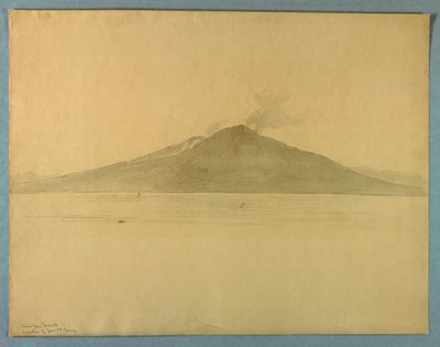Study of Mt. Vesuvius from Sorrento, Italy by William Stanley Haseltine