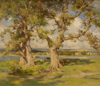 Three Trees by a River by William Stewart MacGeorge