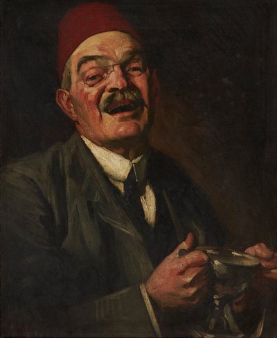 Laughing Man - Self Portrait by William Strang