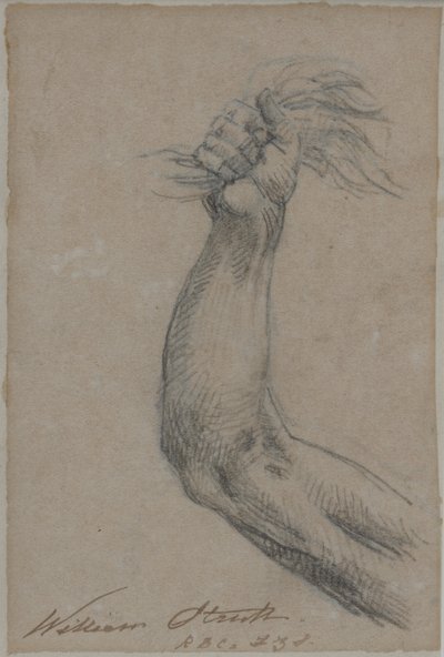 Study for a lost painting of Hercules by William Strutt