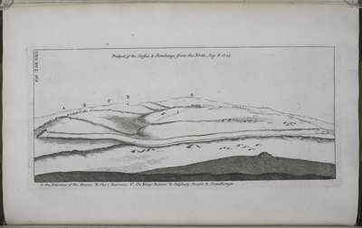 Stonehenge, a Temple restored to the British Druids: Prospect of the Cursus and Stonehenge, from the north by William Stukeley