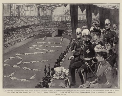 The King at the Royal Military Tournament, watching a Display by Sergeant Instructors from Aldershot Gymnasium by William T. Maud