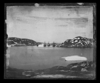 A View Across a Bay Towards the Franklin Search Ships Under Captain Belcher