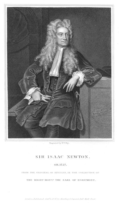 Isaac Newton, English Mathematician and Physicist, 1836 by William Thomas Fry