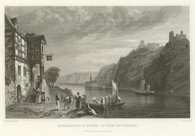 Bornhofen and Ruins of the Brothers by William Tombleson