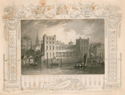 New Hungerford Market, London by William Tombleson