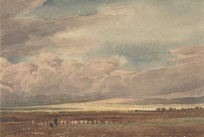 Salisbury Plain with Old Sarum in the Distance, Wiltshire, 1810-62 by Joseph Mallord William Turner