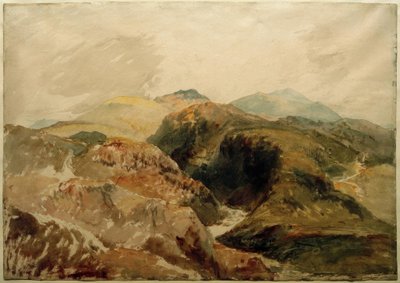 Yr Aran and Y Wyddfa from the Slopes of Moel Hebog by Joseph Mallord William Turner