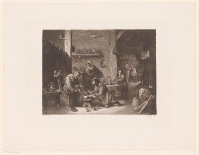 Interior with a Doctor and a Barber by William Unger