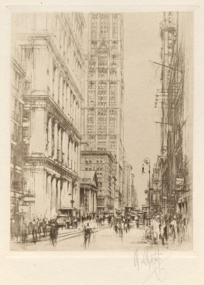 Lower Broadway, Down-Town New York by William Walcot