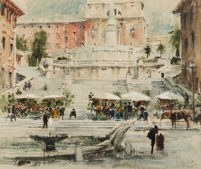 Rome: Piazza di Spagna by William Walcot