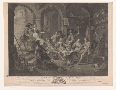 Interior with Smoking and Drinking Company by William Walker