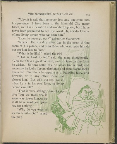 Illustration from "The Wonderful Wizard of Oz" by Lyman Frank Baum by William Wallace Denslow