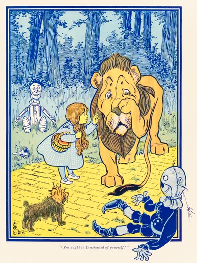 You ought to be ashamed of yourself! from The Wonderful Wizard of Oz by L. Frank Baum by William Wallace Denslow