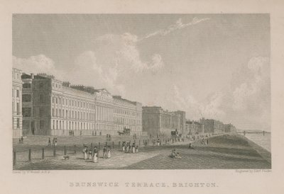 General view of Brunswick Terrace in Brighton by William Westall