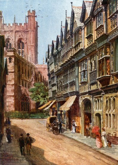 Chester, St. Werburgh Street by William Wiehe Collins