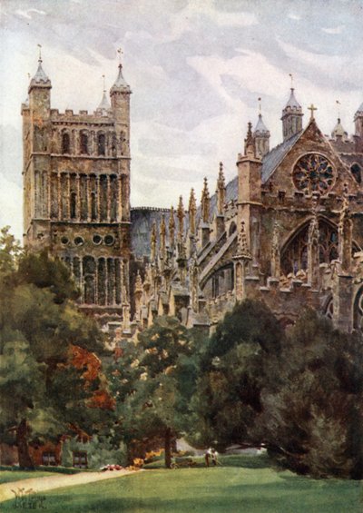 Exeter from the Palace Gardens by William Wiehe Collins