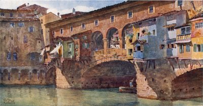 Florence. Ponte Vecchio by William Wiehe Collins