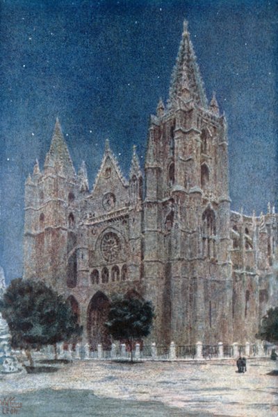 Leon, the Cathedral by William Wiehe Collins