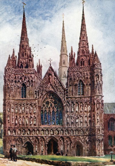 Lichfield, the West Front by William Wiehe Collins