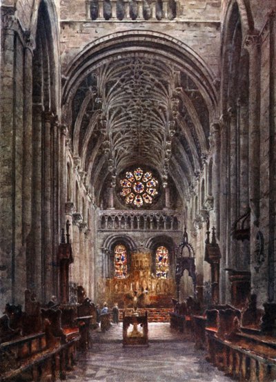 Oxford, Christchurch. Interior of the Nave by William Wiehe Collins