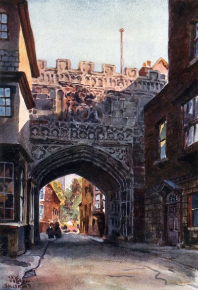 Salisbury, High Street Gateway into the Close by William Wiehe Collins