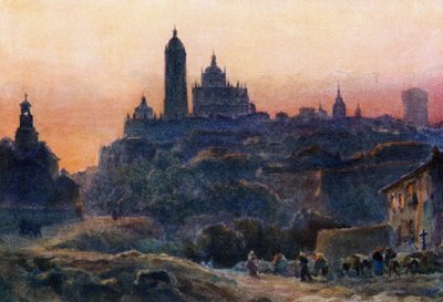 Segovia, at Sunset by William Wiehe Collins
