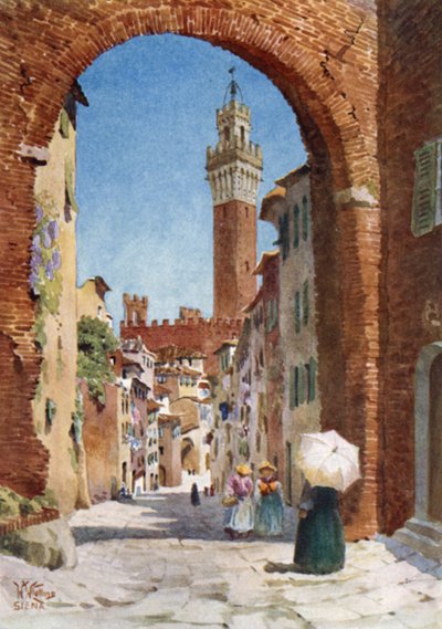 Siena, Interior of Cathedral by William Wiehe Collins