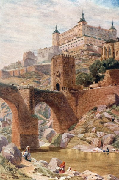 Toledo, the Alcantara Bridge by William Wiehe Collins