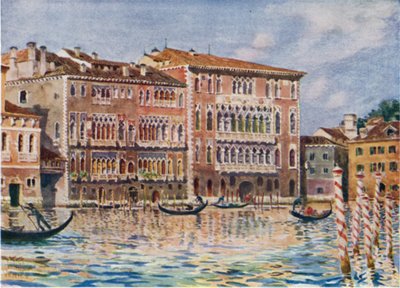 Venice. The Palazzi Foscari e Giustiniani by William Wiehe Collins