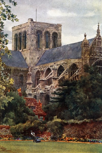 Winchester from the Deanery Garden by William Wiehe Collins