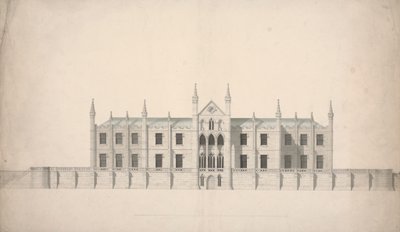 Elevation of a Proposed Design for Cambridge Colleges by William Wilkins