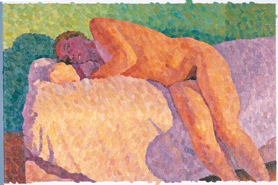 Nude with Face in Shadow by William Wilkins