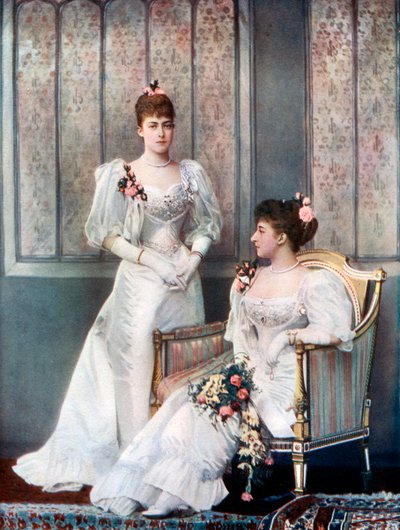 The Princess Victoria and Princess Charles of Denmark, late 19th century by William and Daniel Downey