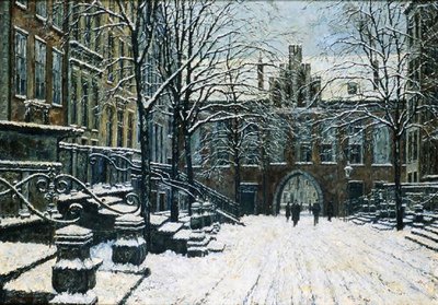 Mariacka Street, Gdansk in Winter by Willibald Werner