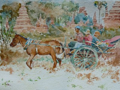 924 A ride around the temples, Bagan by Wilson Clive