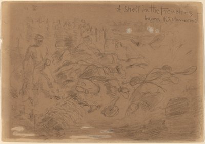 A Shell in the Trenches before Richmond by Winslow Homer