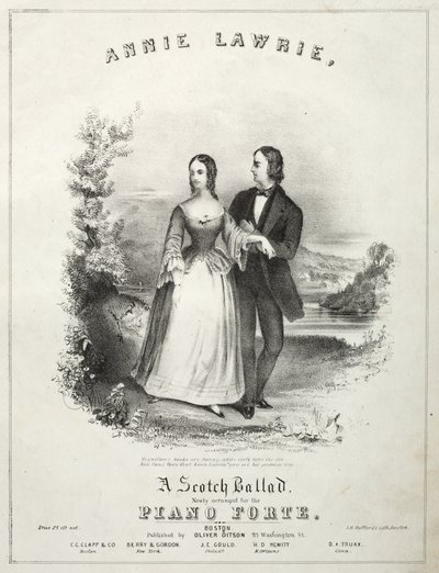 Annie Laurie - Sheet Music Cover by Winslow Homer