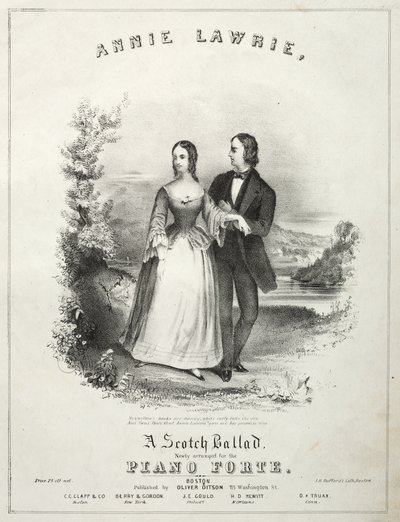 Annie Laurie - Sheet Music Cover by Winslow Homer