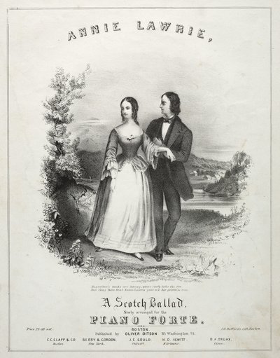 Annie Lawrie - Sheet Music Cover by Winslow Homer
