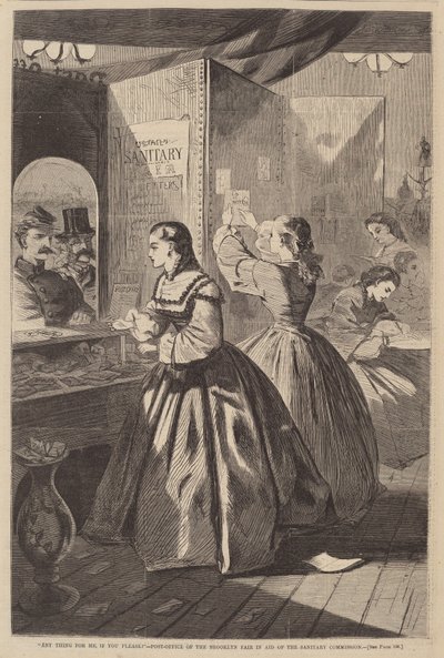 Any Thing for Me, If You Please - Post Office of the Brooklyn Fair in Aid of the... by Winslow Homer