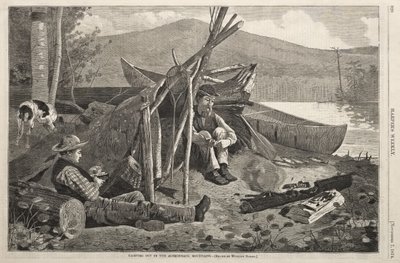 Camping Out in the Adirondack Mountains by Winslow Homer