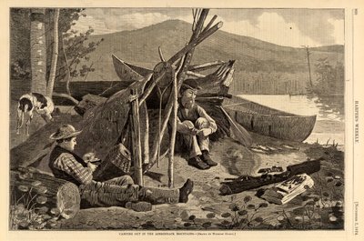 Camping Out in the Adirondack Mountains, from Harper