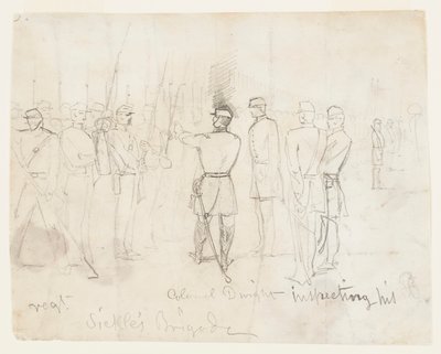 Col. Dwight Inspecting His Regiment by Winslow Homer
