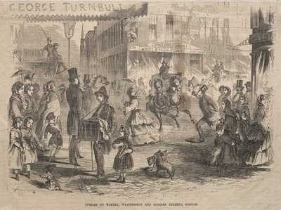 Corner Winter, Washington and Summer Streets, Boston by Winslow Homer