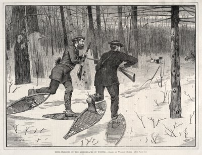 Deer Stalking in the Adirondacks in Winter by Winslow Homer