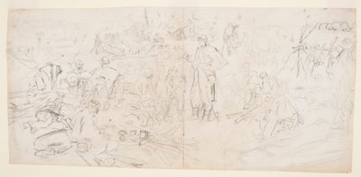 An Army Encampment, 1862 by Winslow Homer