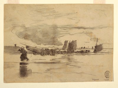 Beach at Low Tide, Cullercoats, England, 1881 by Winslow Homer