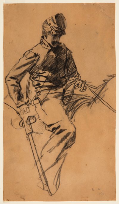 Cavalry Soldier on Horseback, 1863 by Winslow Homer